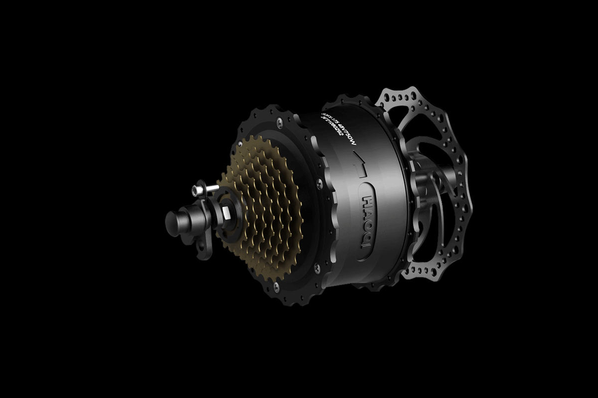 Powerful Sustained 750W Brushless Geared Hub Motor